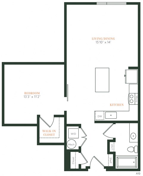A13 - 1 bed 1 bath